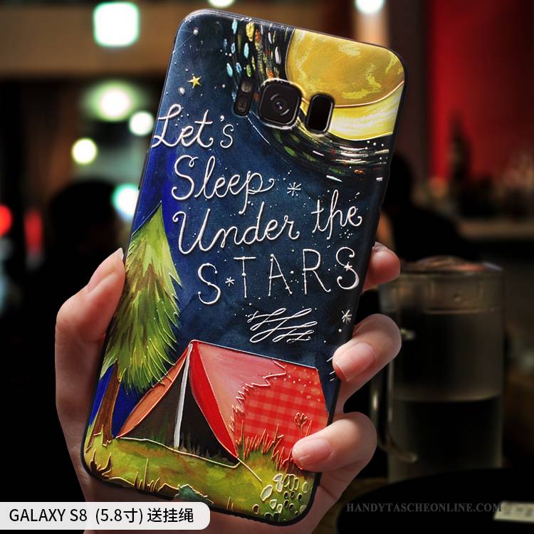 Hülle Samsung Galaxy S8+ Taschen Handyhüllen Persönlichkeit, Case Samsung Galaxy S8+ Weiche Anti-sturz Lila