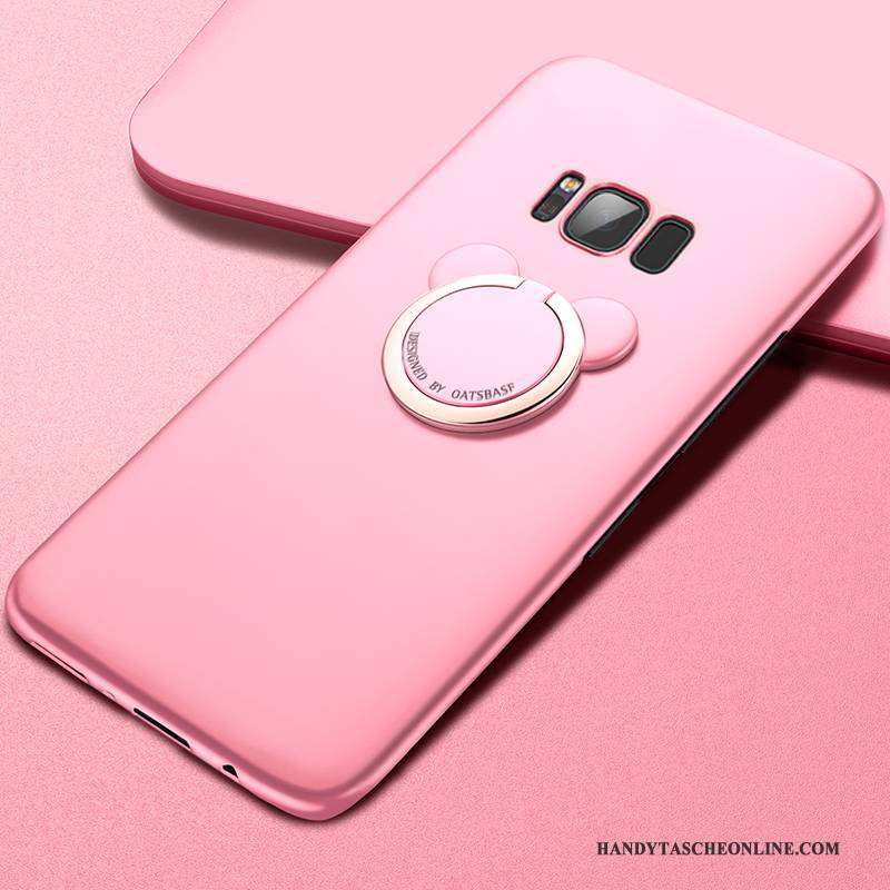 Hülle Samsung Galaxy S8+ Taschen Nubuck Trendmarke, Case Samsung Galaxy S8+ Schutz Handyhüllen Rosa