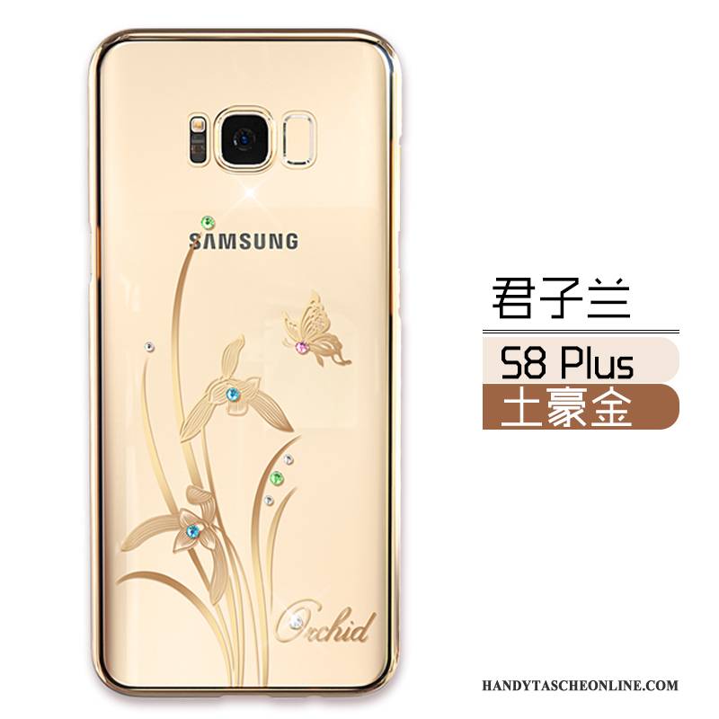 Hülle Samsung Galaxy S8+ Taschen Trendmarke Anti-sturz, Case Samsung Galaxy S8+ Luxus Transparent Gold