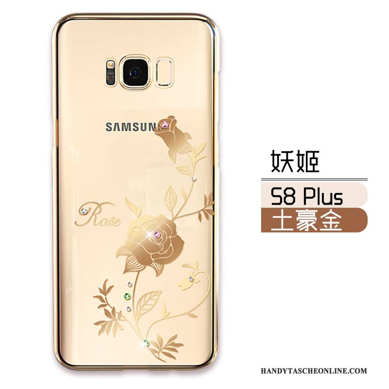 Hülle Samsung Galaxy S8+ Taschen Trendmarke Anti-sturz, Case Samsung Galaxy S8+ Luxus Transparent Gold