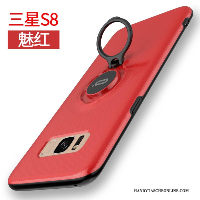 Hülle Samsung Galaxy S8 Taschen Weiß Ring, Case Samsung Galaxy S8 Schutz Schlank Schnalle