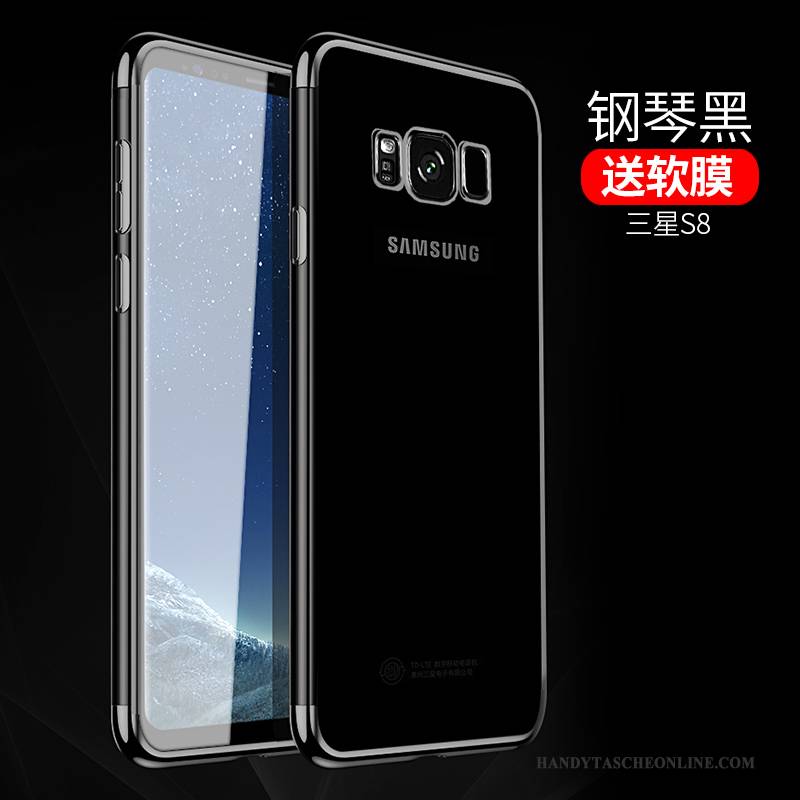 Hülle Samsung Galaxy S8 Weiche Handyhüllen Blau, Case Samsung Galaxy S8 Taschen Transparent Schlank