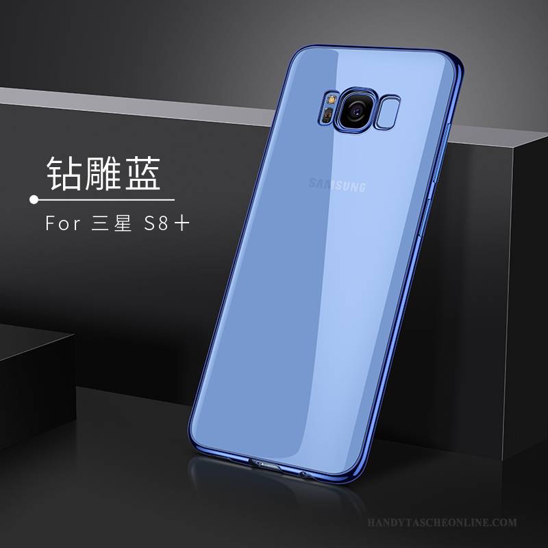 Hülle Samsung Galaxy S8+ Weiche Handyhüllen Dunkelblau, Case Samsung Galaxy S8+ Silikon Transparent Trend