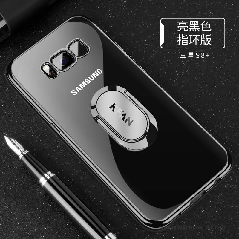 Hülle Samsung Galaxy S8+ Weiche Handyhüllen Dunkelblau, Case Samsung Galaxy S8+ Silikon Transparent Trend