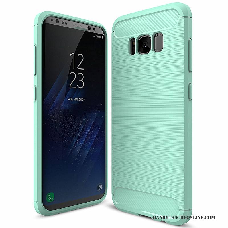 Hülle Samsung Galaxy S8+ Weiche Handyhüllen Rot, Case Samsung Galaxy S8+ Schutz Faser