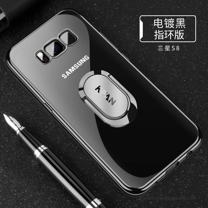 Hülle Samsung Galaxy S8 Weiche Handyhüllen Trend, Case Samsung Galaxy S8 Silikon Anti-sturz Schwarz