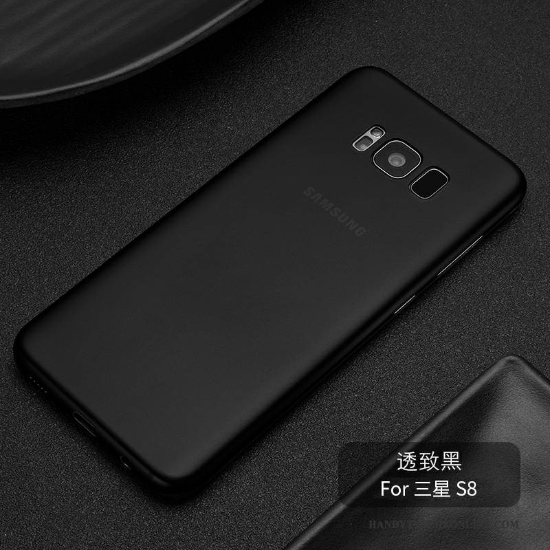 Hülle Samsung Galaxy S8 Weiche Schlank Nubuck, Case Samsung Galaxy S8 Silikon Handyhüllen Schwarz