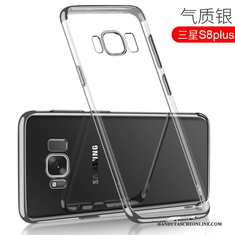 Hülle Samsung Galaxy S8+ Weiche Überzug Transparent, Case Samsung Galaxy S8+ Taschen Gold Handyhüllen