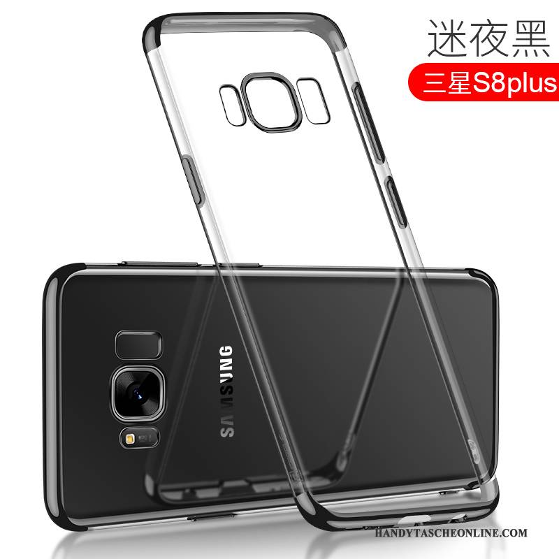 Hülle Samsung Galaxy S8+ Weiche Überzug Transparent, Case Samsung Galaxy S8+ Taschen Gold Handyhüllen