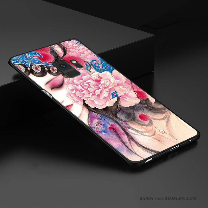 Hülle Samsung Galaxy S9+ Farbe Handyhüllen Angepasst, Case Samsung Galaxy S9+ Prägung Dreidimensional Anti-sturz