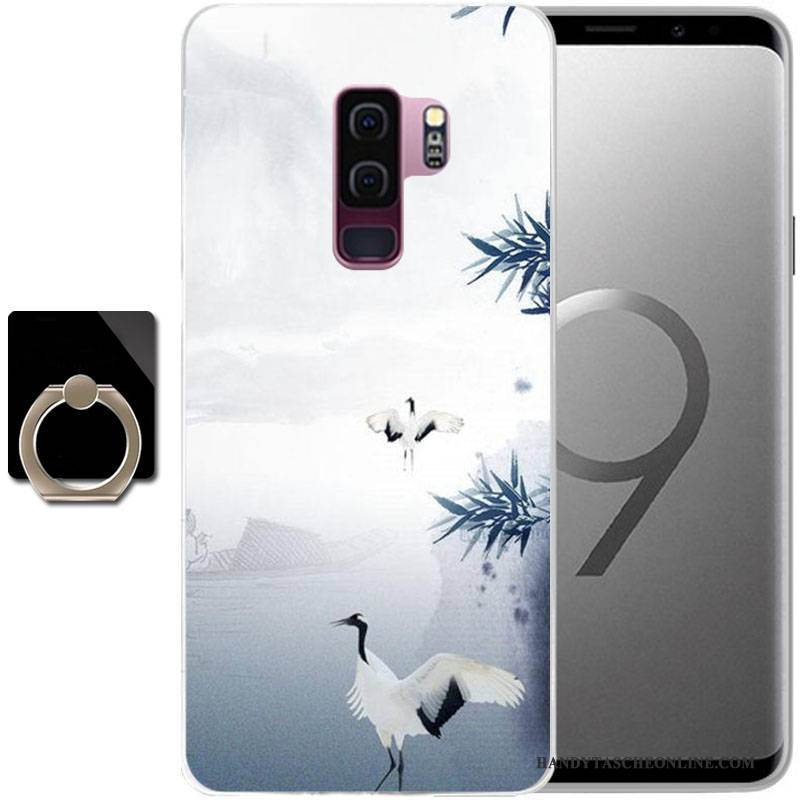 Hülle Samsung Galaxy S9 Gemalt Anti-sturz Handyhüllen, Case Samsung Galaxy S9 Schutz Grün