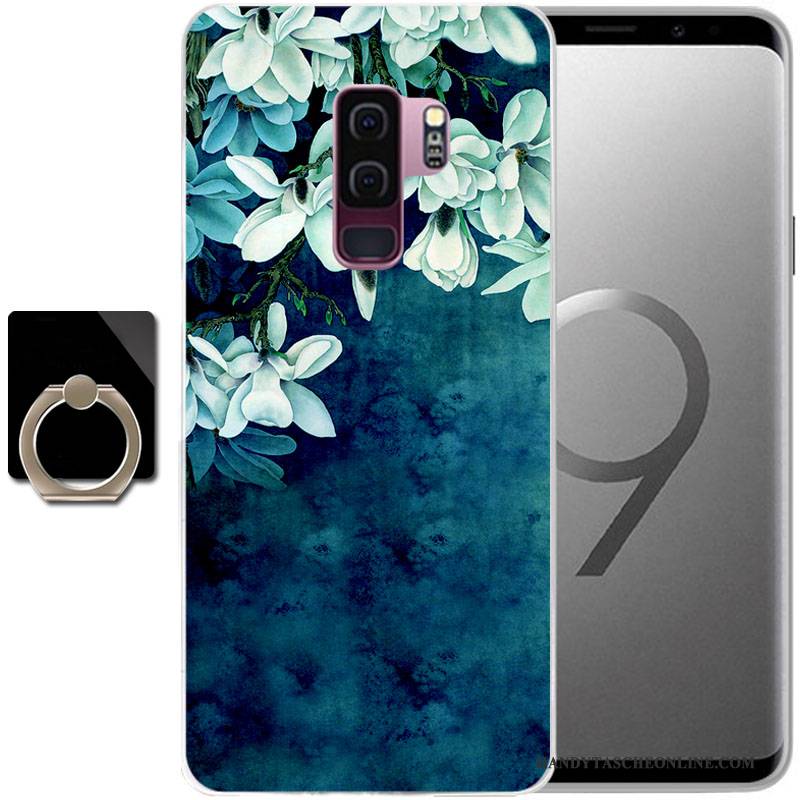 Hülle Samsung Galaxy S9 Gemalt Anti-sturz Handyhüllen, Case Samsung Galaxy S9 Schutz Grün