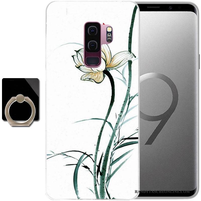 Hülle Samsung Galaxy S9 Gemalt Anti-sturz Handyhüllen, Case Samsung Galaxy S9 Schutz Grün