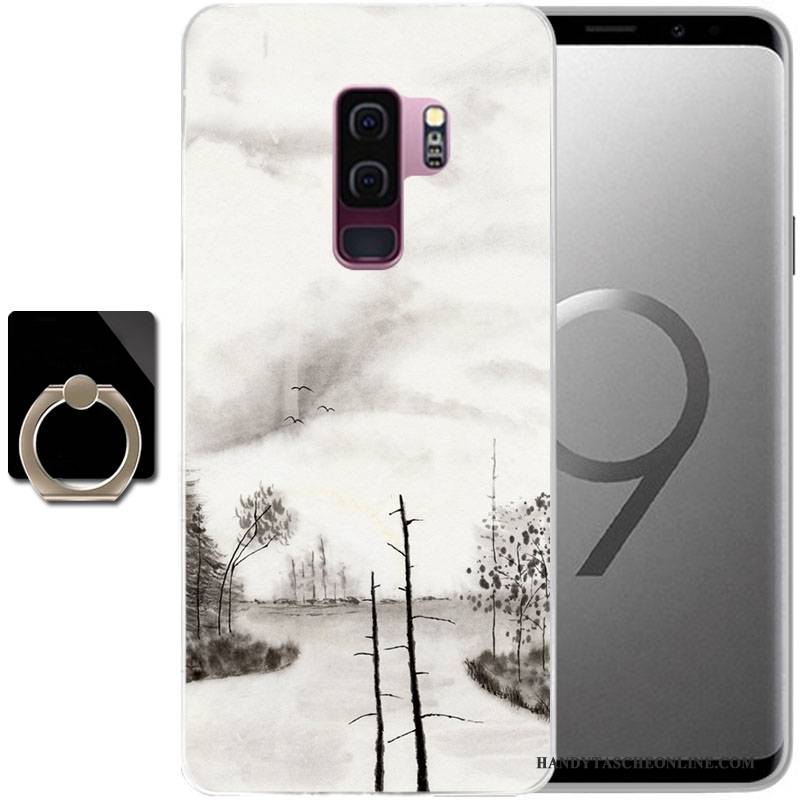 Hülle Samsung Galaxy S9 Gemalt Anti-sturz Handyhüllen, Case Samsung Galaxy S9 Schutz Grün