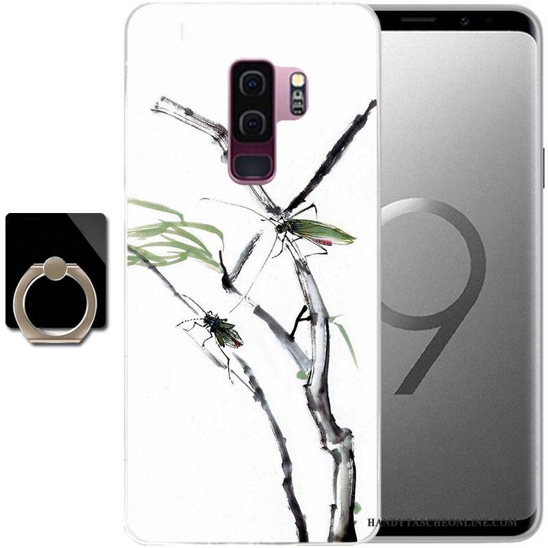 Hülle Samsung Galaxy S9 Gemalt Anti-sturz Handyhüllen, Case Samsung Galaxy S9 Schutz Grün