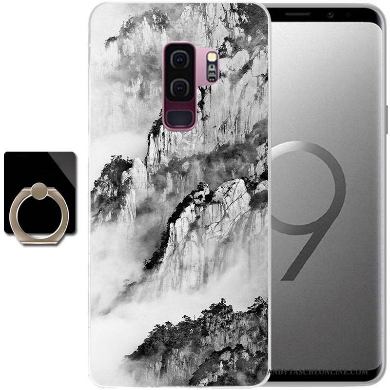 Hülle Samsung Galaxy S9 Gemalt Anti-sturz Handyhüllen, Case Samsung Galaxy S9 Schutz Grün