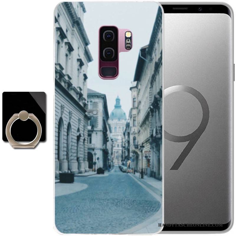 Hülle Samsung Galaxy S9 Gemalt Anti-sturz Handyhüllen, Case Samsung Galaxy S9 Schutz Grün