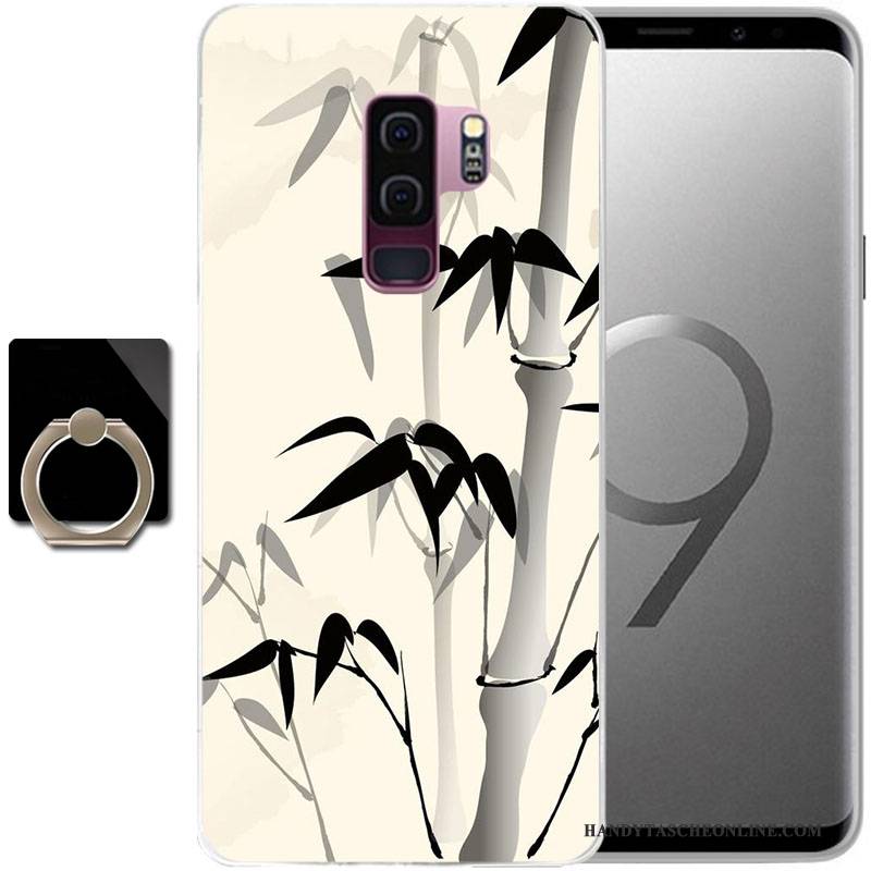 Hülle Samsung Galaxy S9 Gemalt Anti-sturz Handyhüllen, Case Samsung Galaxy S9 Schutz Grün