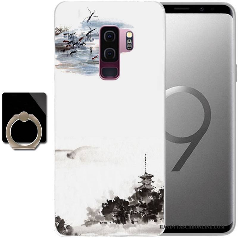 Hülle Samsung Galaxy S9 Gemalt Anti-sturz Handyhüllen, Case Samsung Galaxy S9 Schutz Grün