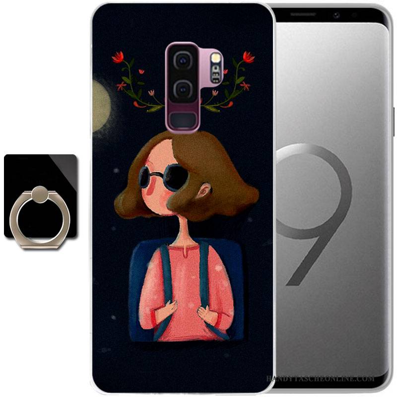 Hülle Samsung Galaxy S9 Gemalt Anti-sturz Handyhüllen, Case Samsung Galaxy S9 Schutz Grün