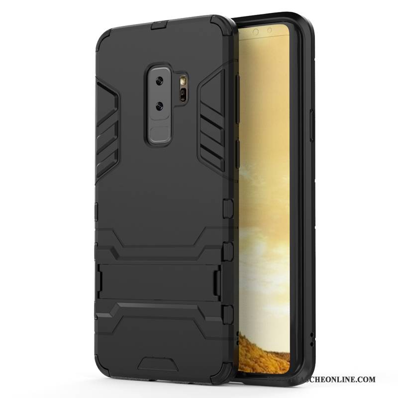 Hülle Samsung Galaxy S9+ Halterung Persönlichkeit Nubuck, Case Samsung Galaxy S9+ Taschen Rot Anti-sturz