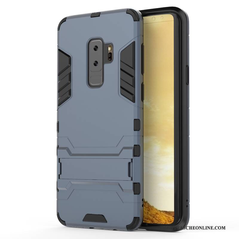 Hülle Samsung Galaxy S9+ Halterung Persönlichkeit Nubuck, Case Samsung Galaxy S9+ Taschen Rot Anti-sturz