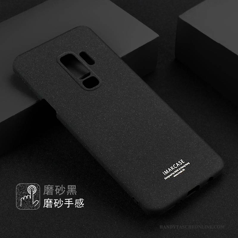 Hülle Samsung Galaxy S9+ Halterung Rutschfest Trend, Case Samsung Galaxy S9+ Kreativ Denim Schwarz