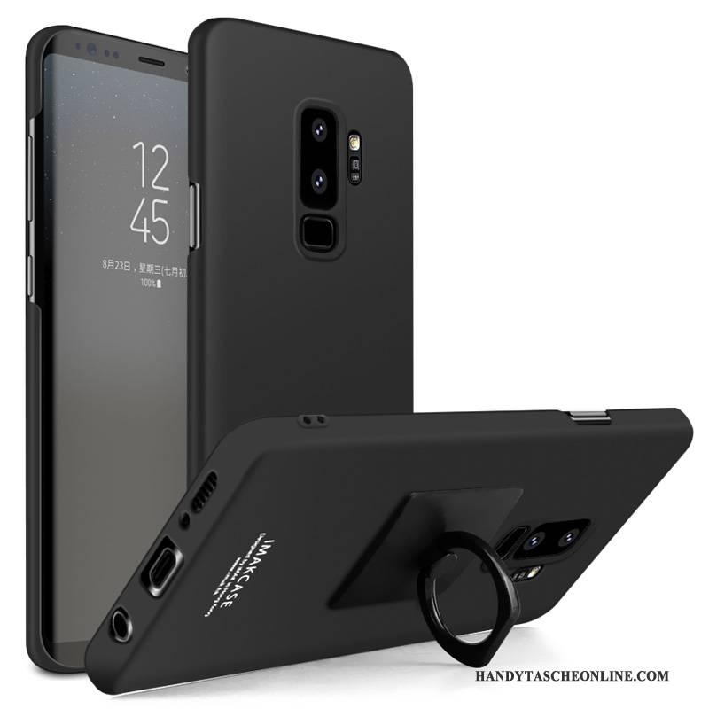 Hülle Samsung Galaxy S9+ Halterung Rutschfest Trend, Case Samsung Galaxy S9+ Kreativ Denim Schwarz