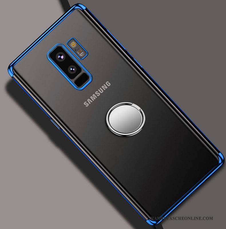 Hülle Samsung Galaxy S9+ Halterung Transparent Anti-sturz, Case Samsung Galaxy S9+ Schutz Handyhüllen Glänzend