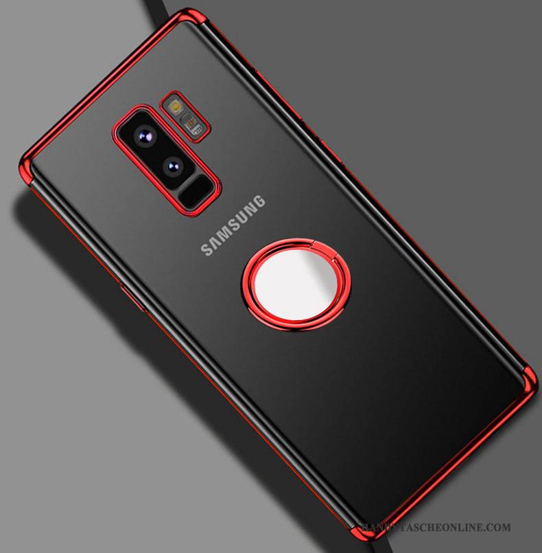 Hülle Samsung Galaxy S9+ Halterung Transparent Anti-sturz, Case Samsung Galaxy S9+ Schutz Handyhüllen Glänzend