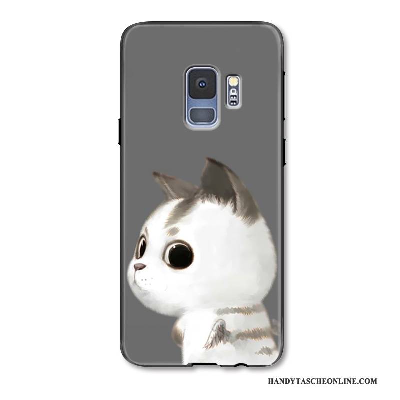 Hülle Samsung Galaxy S9 Karikatur Anti-sturz Liebhaber, Case Samsung Galaxy S9 Schutz Trend Weiß