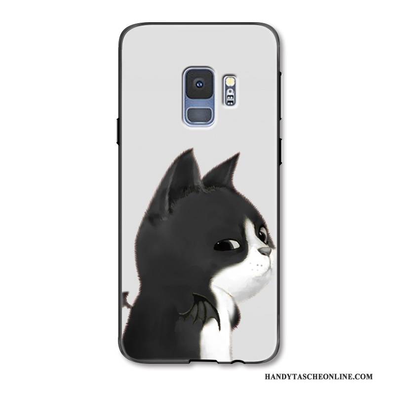 Hülle Samsung Galaxy S9 Karikatur Anti-sturz Liebhaber, Case Samsung Galaxy S9 Schutz Trend Weiß