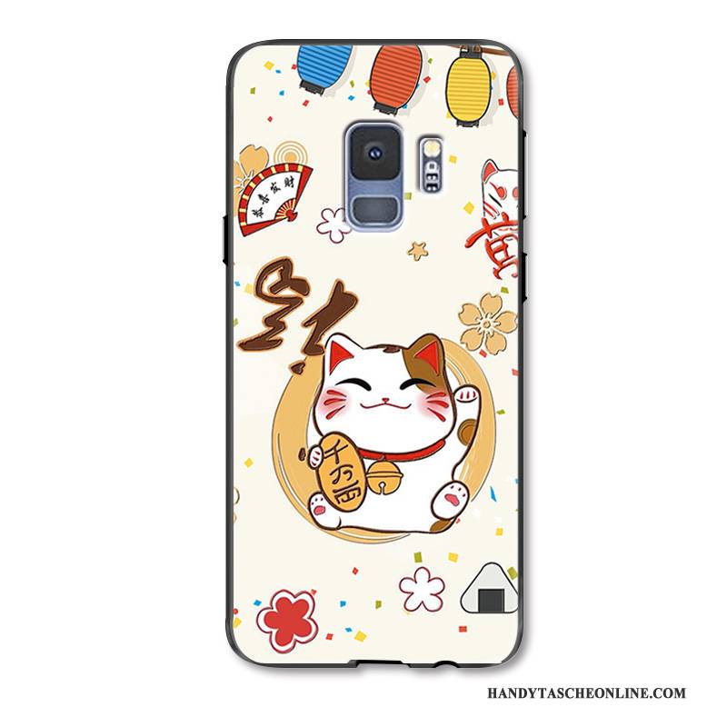 Hülle Samsung Galaxy S9+ Karikatur Festlich Handyhüllen, Case Samsung Galaxy S9+ Schutz Neu Katzen