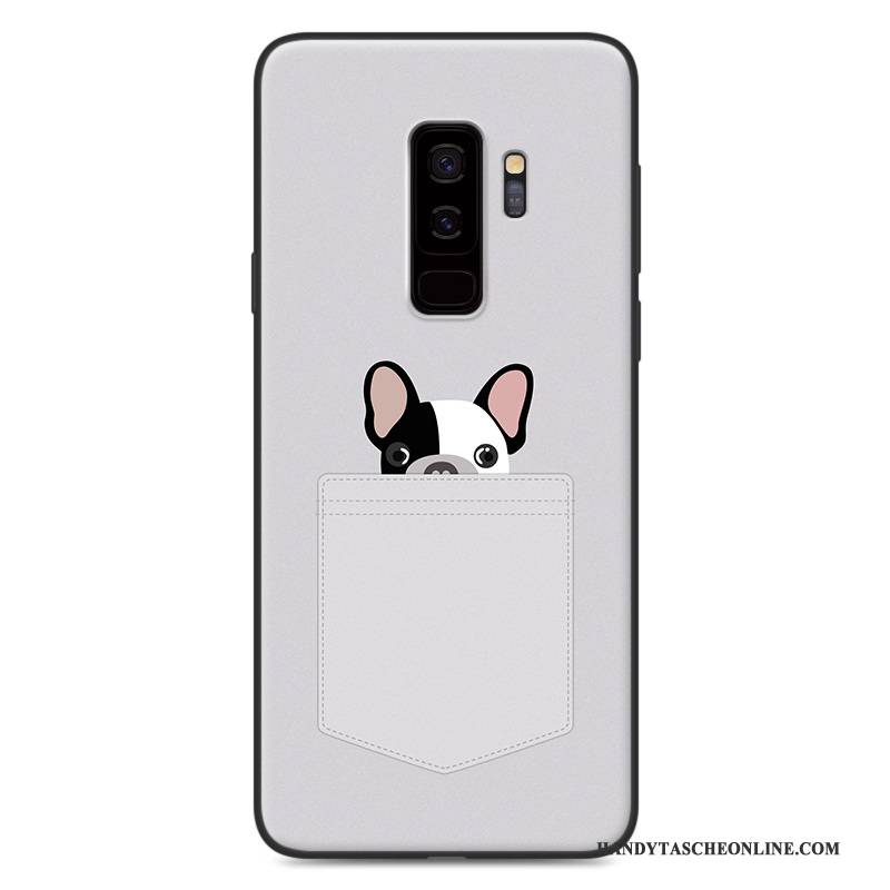 Hülle Samsung Galaxy S9 Karikatur Handyhüllen Nubuck, Case Samsung Galaxy S9 Taschen Rosa