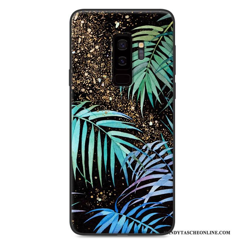 Hülle Samsung Galaxy S9 Karikatur Handyhüllen Nubuck, Case Samsung Galaxy S9 Taschen Rosa