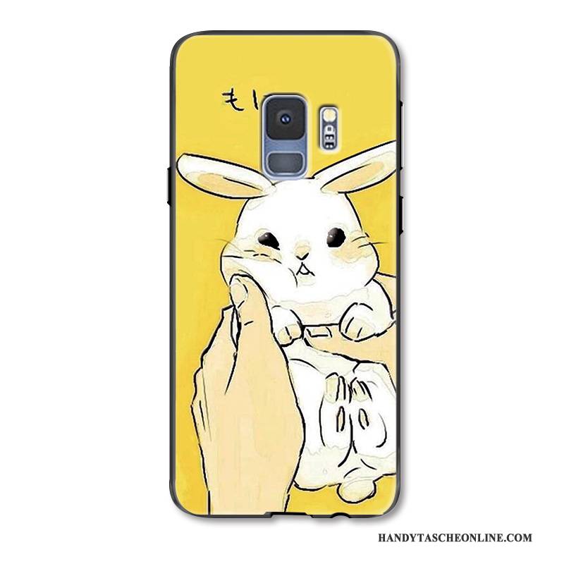 Hülle Samsung Galaxy S9+ Karikatur Nette Handyhüllen, Case Samsung Galaxy S9+ Farbe Häschen Anti-sturz