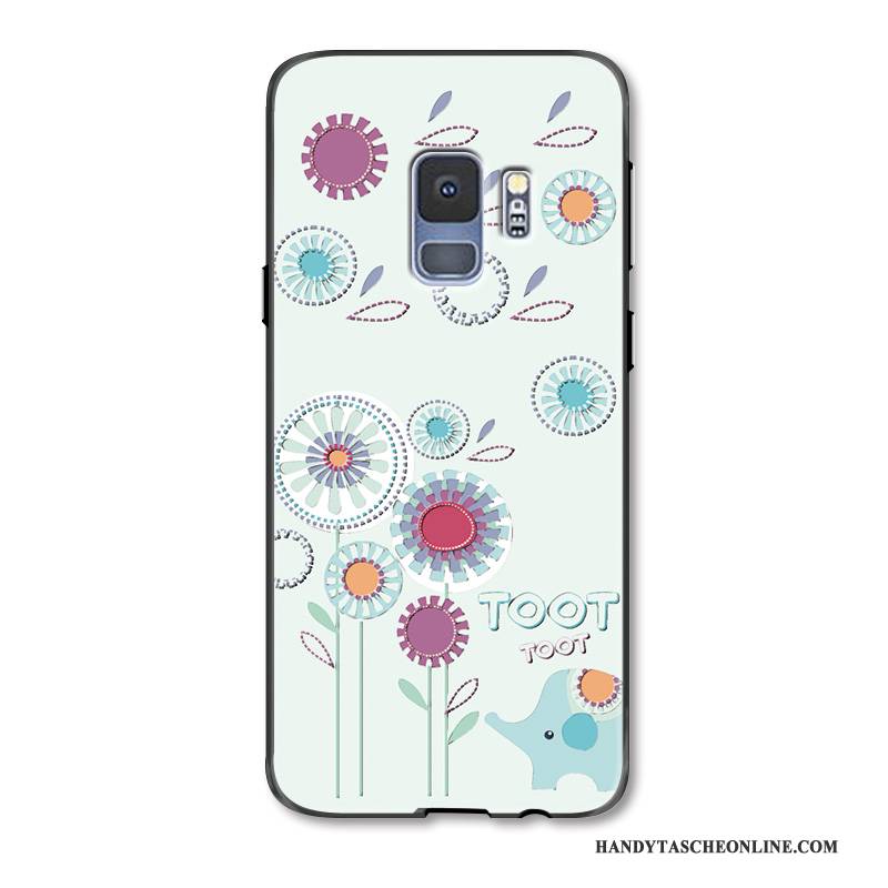 Hülle Samsung Galaxy S9+ Karikatur Rosa Neu, Case Samsung Galaxy S9+ Mode Handyhüllen Groß