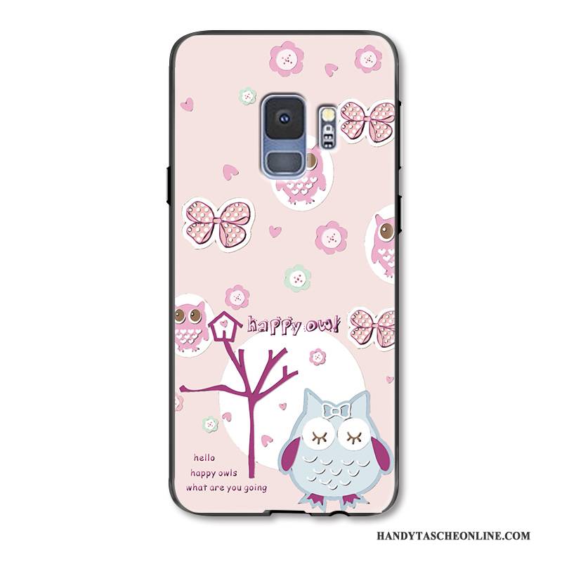 Hülle Samsung Galaxy S9+ Karikatur Rosa Neu, Case Samsung Galaxy S9+ Mode Handyhüllen Groß