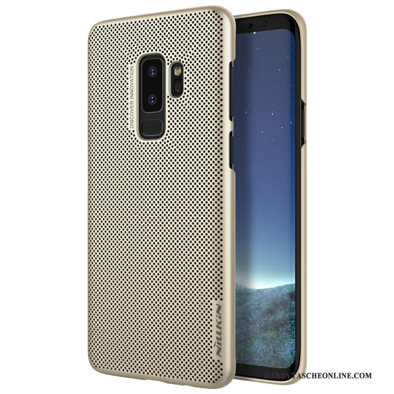 Hülle Samsung Galaxy S9 Kreativ Einfach Blau, Case Samsung Galaxy S9 Schutz Handyhüllen Gold