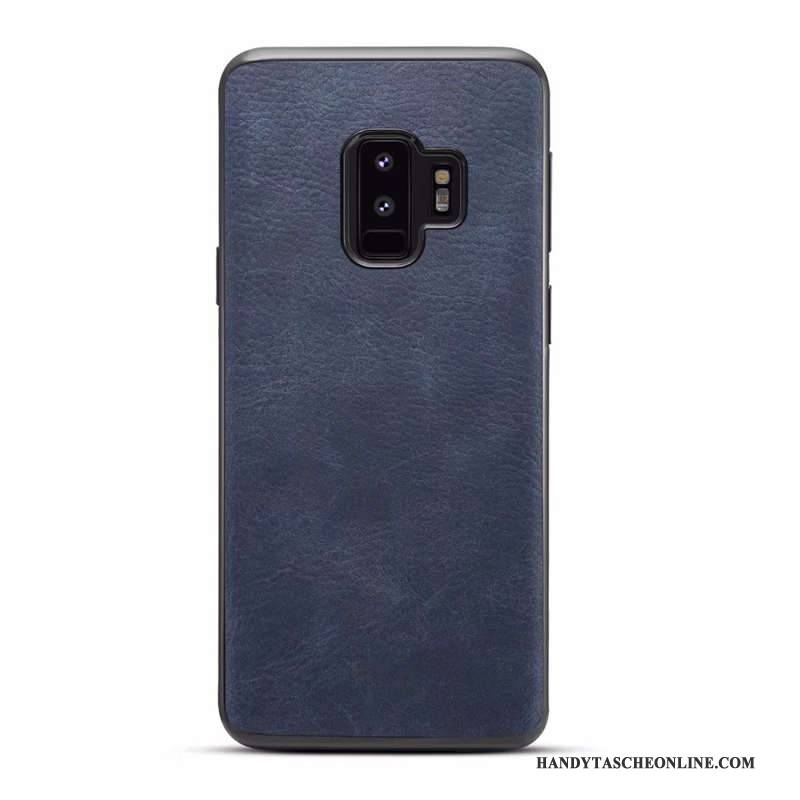 Hülle Samsung Galaxy S9 Leder Handyhüllen Muster, Case Samsung Galaxy S9 Schutz Schwer Lichtfarbe