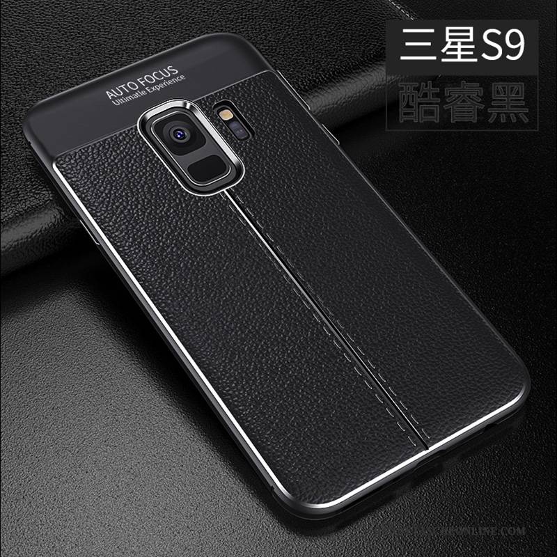 Hülle Samsung Galaxy S9 Leder Muster Trend, Case Samsung Galaxy S9 Schutz Rot Handyhüllen