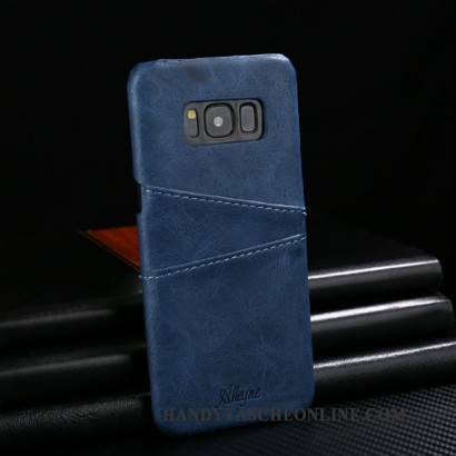 Hülle Samsung Galaxy S9+ Lederhülle Hintere Abdeckung Rot, Case Samsung Galaxy S9+ Mode Anti-sturz