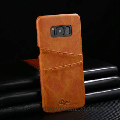 Hülle Samsung Galaxy S9+ Lederhülle Hintere Abdeckung Rot, Case Samsung Galaxy S9+ Mode Anti-sturz