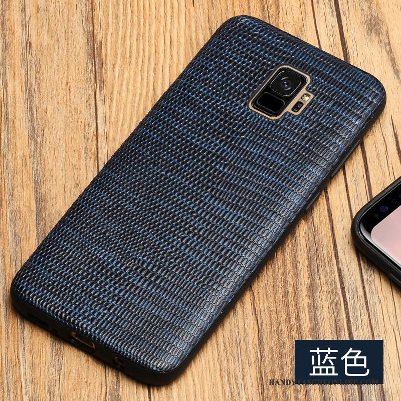 Hülle Samsung Galaxy S9 Lederhülle Trendmarke Handyhüllen, Case Samsung Galaxy S9 Kreativ Schwarz Persönlichkeit