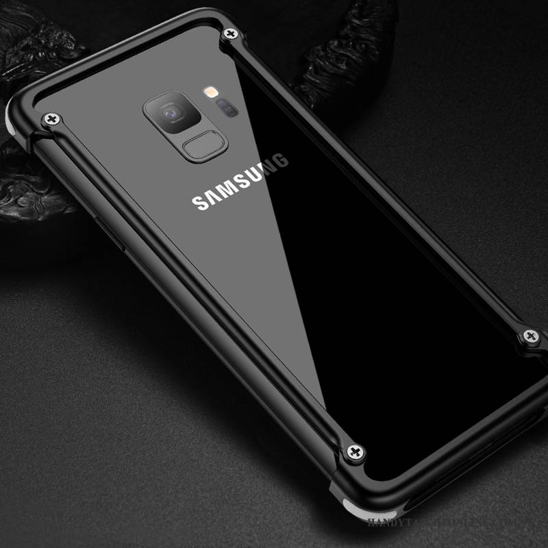 Hülle Samsung Galaxy S9+ Metall Anti-sturz Handyhüllen, Case Samsung Galaxy S9+ Kreativ Trendmarke Grenze