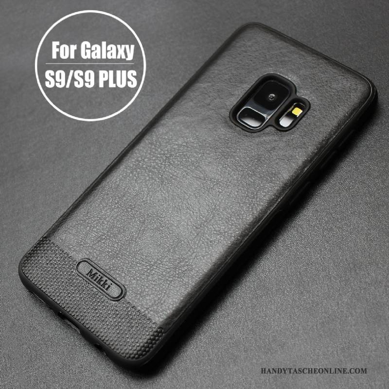 Hülle Samsung Galaxy S9 Schutz Braun Handyhüllen, Case Samsung Galaxy S9 Weiche Business Einfach