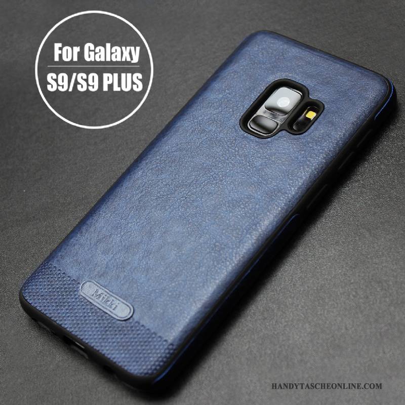 Hülle Samsung Galaxy S9 Schutz Braun Handyhüllen, Case Samsung Galaxy S9 Weiche Business Einfach