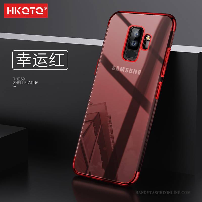 Hülle Samsung Galaxy S9+ Schutz Handyhüllen Anti-sturz, Case Samsung Galaxy S9+ Taschen Schlank Rot