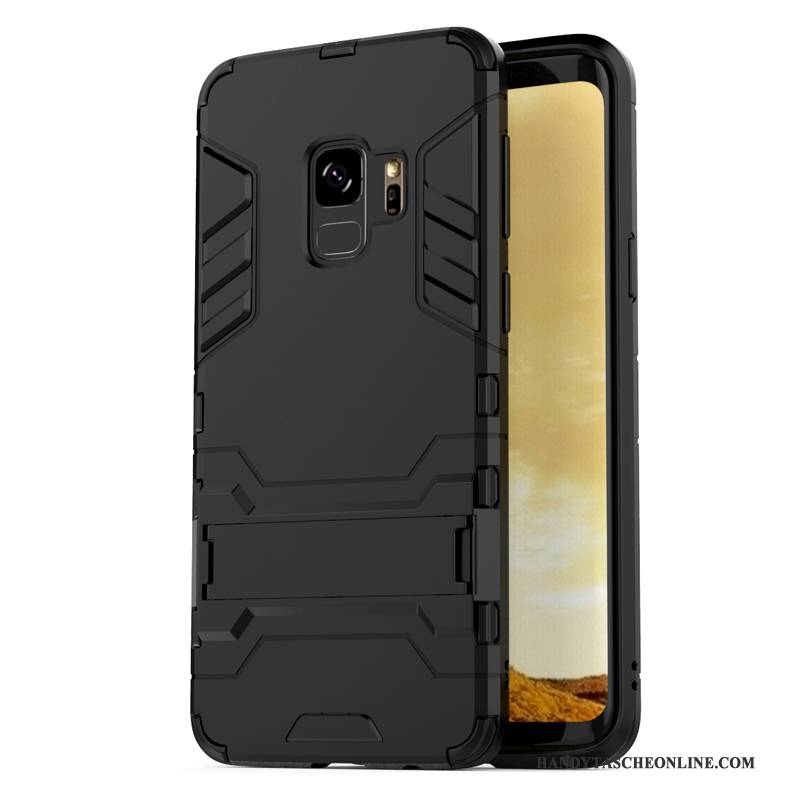 Hülle Samsung Galaxy S9 Schutz Handyhüllen Gold, Case Samsung Galaxy S9 Halterung Anti-sturz