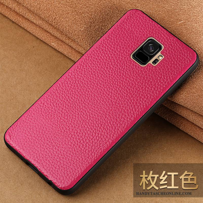 Hülle Samsung Galaxy S9 Schutz Persönlichkeit Schlank, Case Samsung Galaxy S9 Lederhülle Trendmarke Handyhüllen